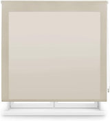 Blindecor Ara Plain Translucent Roller Blind, Light Brown, 160x250 cm