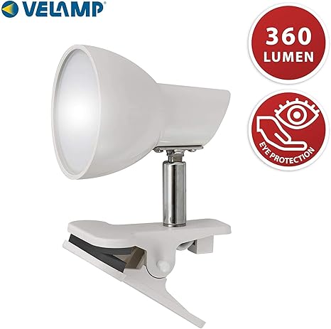 Velamp spot with Clip, lamp, LED Spotlight with clamp, 360 lumens (5W)