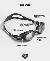 Arena Swimming Goggles Adults Smoke-Grey-Black One Size