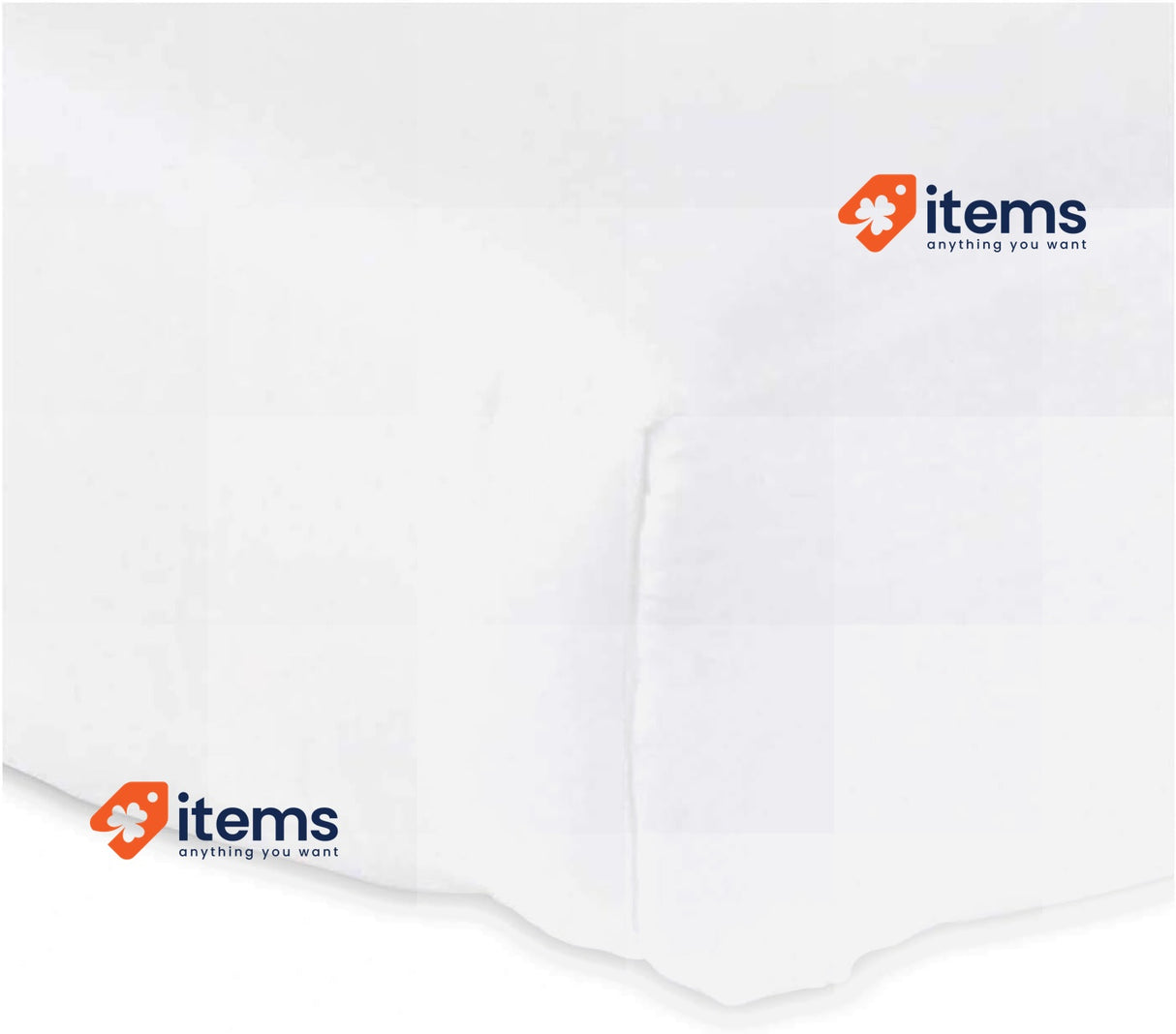 Tolra Model T4200 Fitted Sheet for Single Bed - Bed Linen 80x195cm White 80 cm