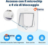 PetSafe, Microchip Activated Cat Flap, Exclusive Entry, Easy Install White