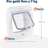 PetSafe, Microchip Activated Cat Flap, Exclusive Entry, Easy Install White