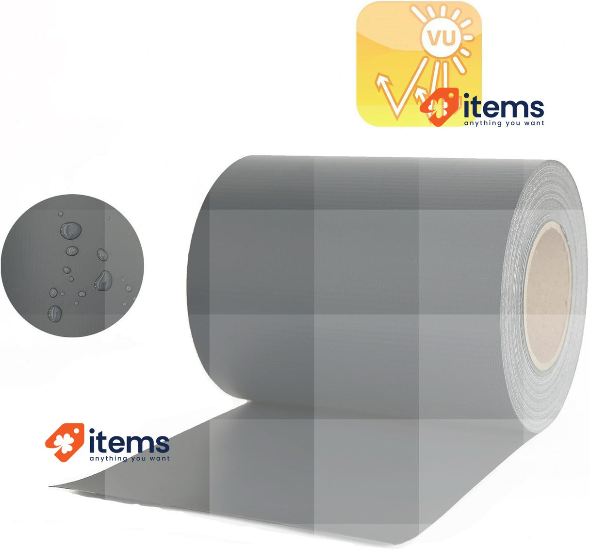 Naimorui Privacy Panels PVC Screen Protector Garden + Mounting Clips 19cm 35m