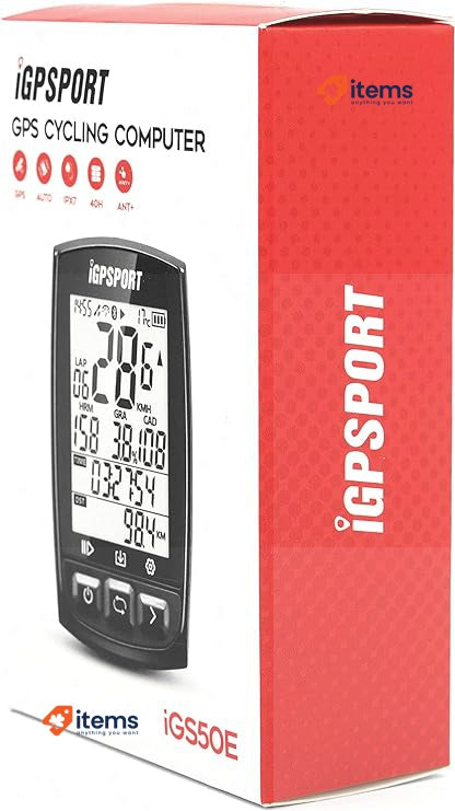 iGPSPORT Bicycle Computer GPS ANT+ Function iGS50E Speedometer Black Wireless