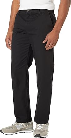 Amazon Essentials Men's Wrinkle-Resistant Straight-Fit Chino Pant Black 28W/30L