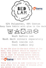 Bedlam - Supersonic Glow In The Dark Duvet Cover Set, Junior Bed Size Blue