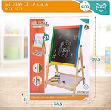 COLORBABY – Wooden Whiteboard and Black Play&Learn, Multi-Colour (43688)