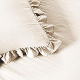 Lush Decor Ruffle Skirt Bedspread, Polyester, Pale Yellow/Ivory, King