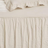 Lush Decor Ruffle Skirt Bedspread, Polyester, Pale Yellow/Ivory, King