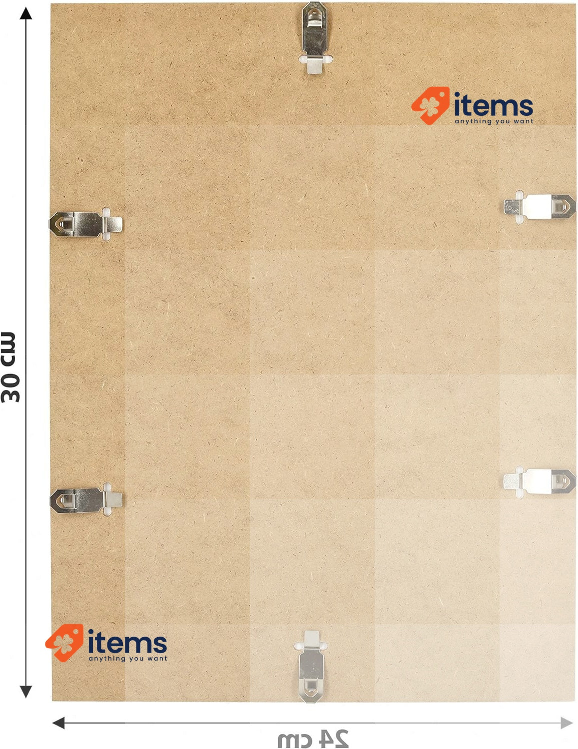 Postergaleria Frameless Picture Frame 24x30cm Set Pieces Clear Plexiglass Clips