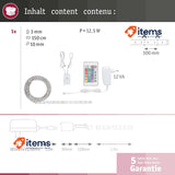 Paulmann 70960 LED Stripe SimpLED 1.5m RGB 230/12V DC, Plastic Light Strip