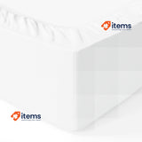 Amazon Basics Bedding Jersey Cotton Single Fitted Sheet, 80 x 200 cm, White 12
