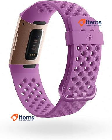 Fitbit Charge 3 Advanced Fitness Tracker with Heart Rate, Swim Tracking Purple