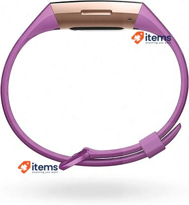 Fitbit Charge 3 Advanced Fitness Tracker with Heart Rate, Swim Tracking Purple