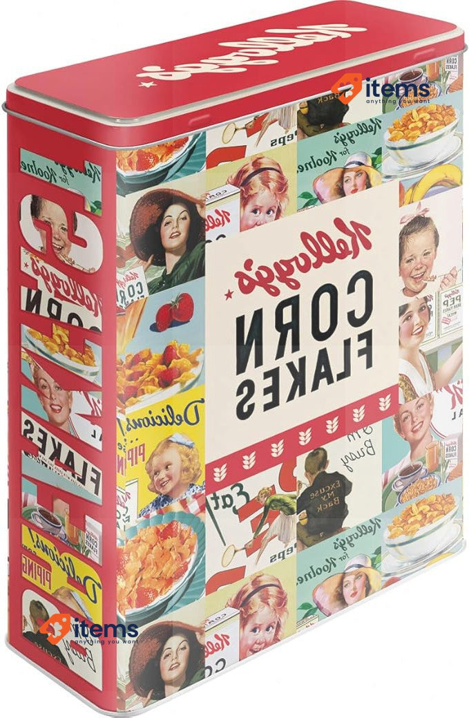 Nostalgic-Art Retro XL Storage Jar 4 Litre Kellogg's - Corn Flakes Collage