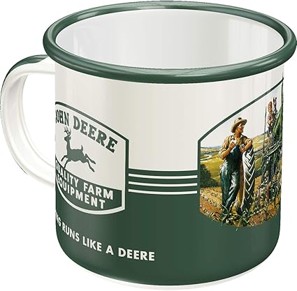 Nostalgic-Art 43208 - John Deere Quality Farm Equipment Enamel Mug