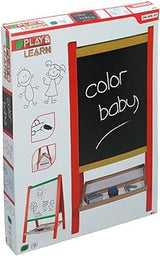 COLORBABY Whiteboard and Black Wood with Play&Learning Accessories Multi-Colour