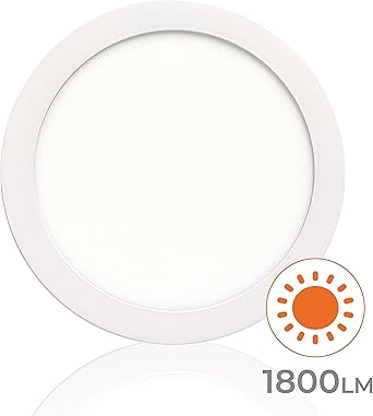 LED ATOMANT LED Round Panel on Surface White