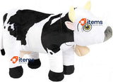 LA GRANJA DE ZENÓN Zenon Farm - Cow Lola, DX Peluche 20 cm Black White