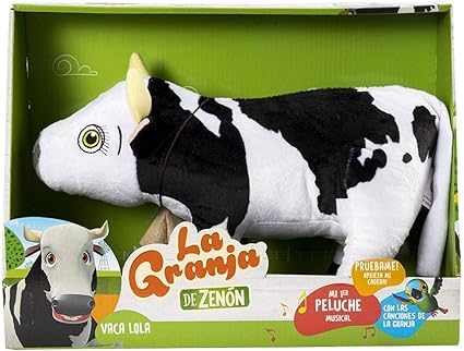 LA GRANJA DE ZENÓN Zenon Farm - DX (Bandai 8000) Cow Lola, DX Plush Black White