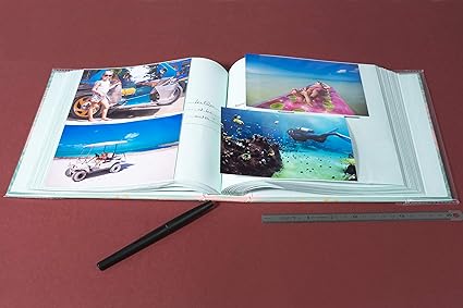 Exacompta - Casebound Floral Photo Album - 225 x 325mm, Holds Up To 300 Photos