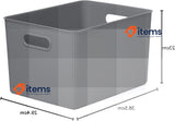 Tatay Storage Box Baobab, 22L Capacity, Polypropylene, BPA free Anthracite Grey