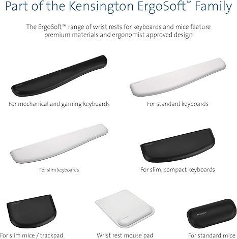 Kensington K50435EU ErgoSoft Wrist Rest Support for Slim, Professional Design