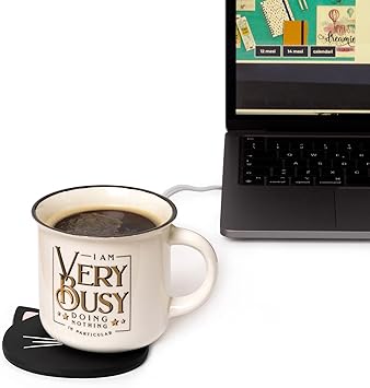 Legami USB Cup Warme it Up Cat Black & White