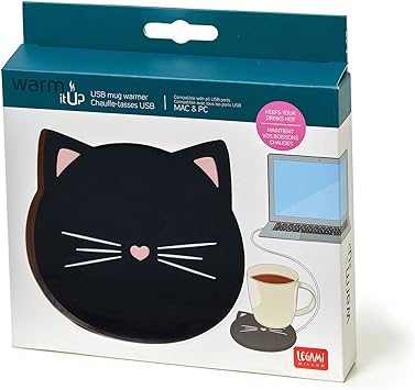 Legami USB Cup Warme it Up Cat Black & White