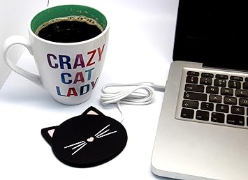 Legami USB Cup Warme it Up Cat Black & White