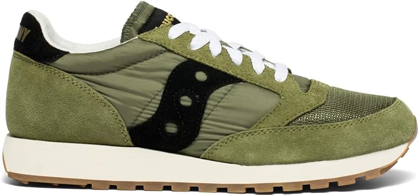 Saucony Jazz Original Vintage, Athletic Shoes, Men, Olive/Black, 41 EU