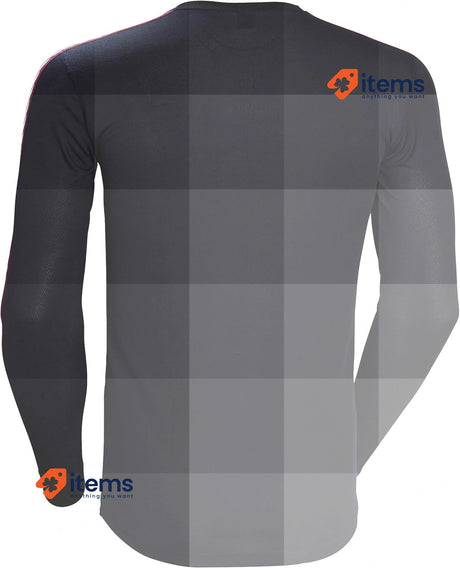 Helly Hansen Mens HH Lifa Stripe Crew Neck Long Sleeve T-Shirt Navy Small