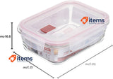 TATAY Glass Food Storage, Airtight, 1.1L of Capacity 15.7 x 20.7x 6.9 cm