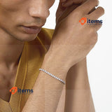 Swarovski Tennis Deluxe Collection Bracelet Rose-gold White Round