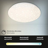 Briloner Leuchten Ceiling LED Light – Dimmable, star design