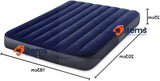 Intex Inflatable Bed, King-Sized Mattress, 64755 Dark Blue, 183x203x25cm Camping