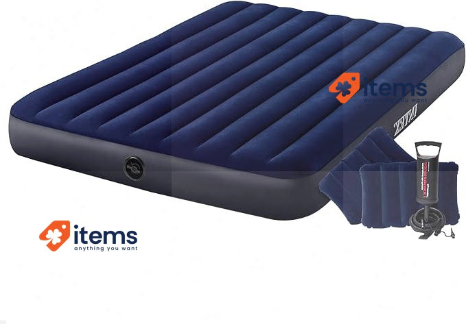Intex Air Bed, 64765, Colorful, 203 x 152 x 25 cm (Set) <p>Configuration:With