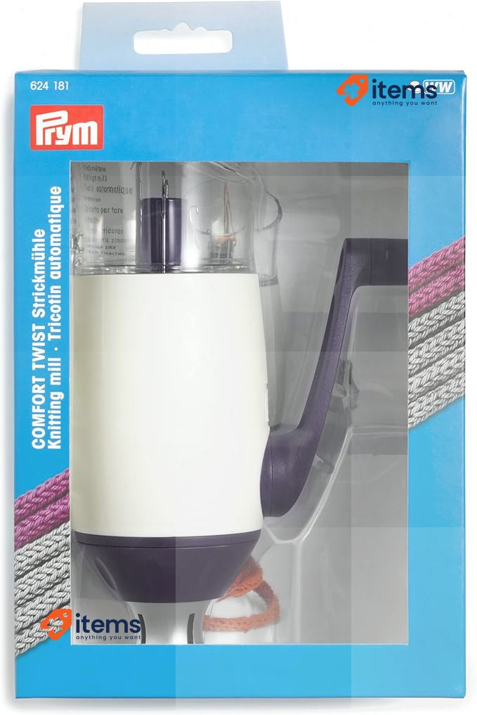 Prym Knitting Mill, Metal, Wool, Violett Weiß, One Size