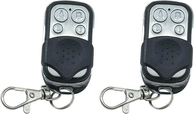 2 Remote Controls Universal Gate Automatic Frequency 433.92 MHz Fixed Code