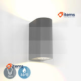 B.K.Licht Outdoor Up Down Wall Light Waterproof Included 2X 5W GU10 Bulb Black