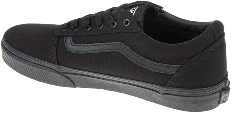 Vans Ward Men Canvas Low-Top Sneakers Black 44 EU