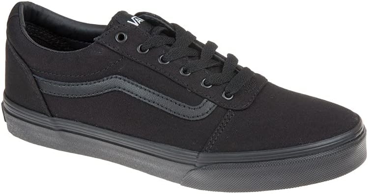 Vans Ward Men Canvas Low-Top Sneakers Black 44 EU