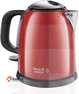 Russell Hobbs Electric Kettle [Ultra Compacte] Colours Plus Red 1L Mini-kettle