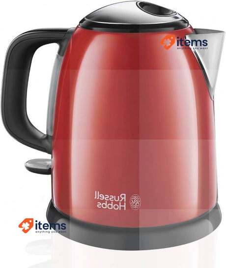 Russell Hobbs Electric Kettle [Ultra Compacte] Colours Plus Red 1L Mini-kettle