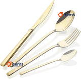 Monix Verona Gold 24-Piece Cutlery Set Polished Finish Shiny Gold Only 23 Piece
