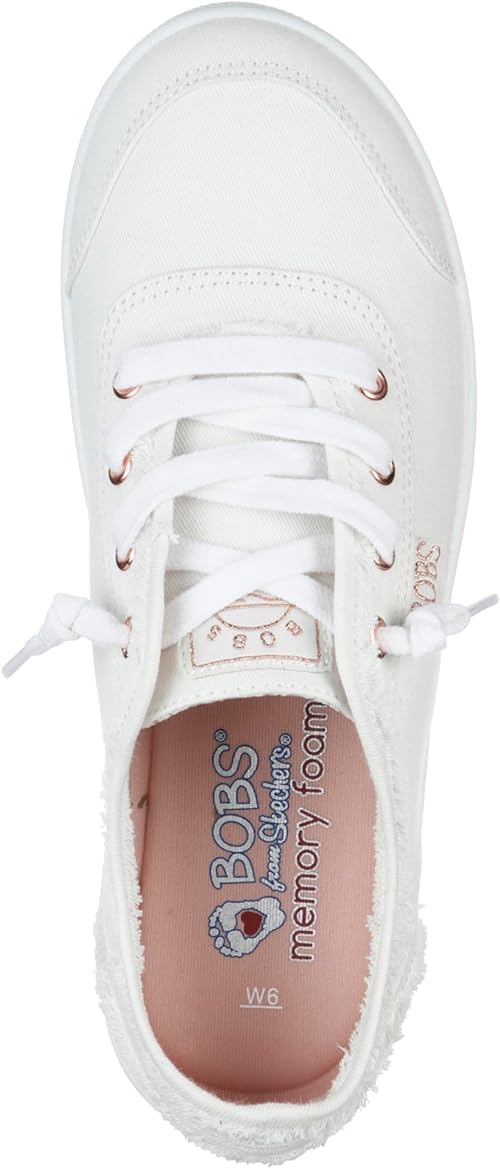 Skechers Bobs B Cute Womens Sneaker White Canvas 36 EU