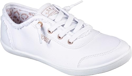 Skechers Bobs B Cute Womens Sneaker White Canvas 36 EU