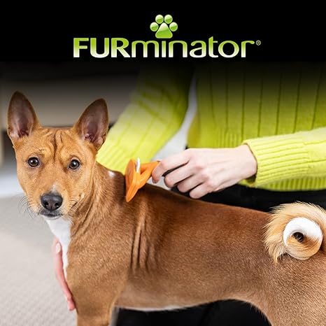 FURminator Undercoat deShedding Tool for Medium Short Hair Dogs Orange