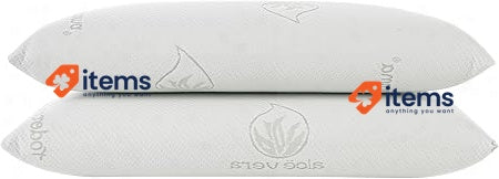 Todocama Todolit Memory Pillows, 75 cm, Pack of 2 Grey