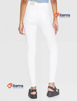 ONLY Women s Royal Skinny Fit Jeans, Bright White, Size Small 30 (S / 30) Noos